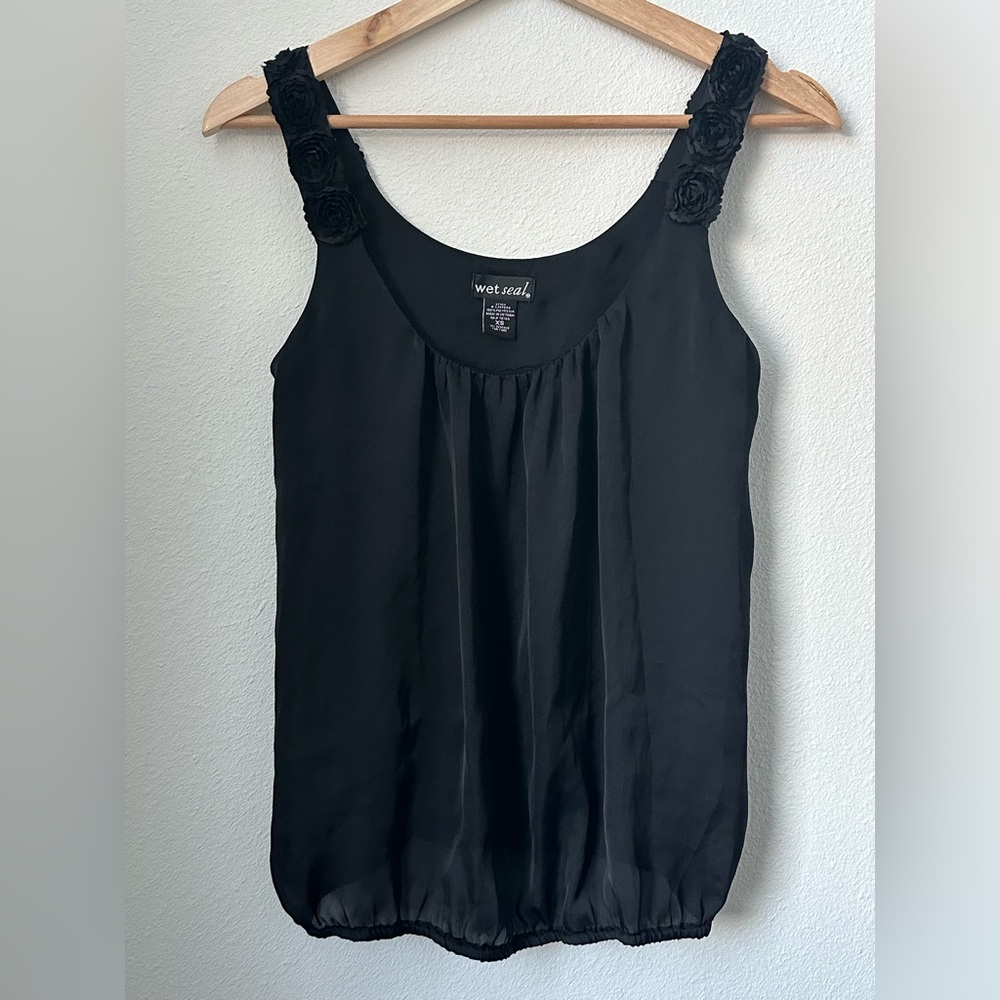 Wet Seal Elegant Black Top